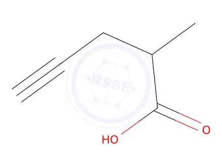Chemical structure of 2-methylpent-4-ynoic acid