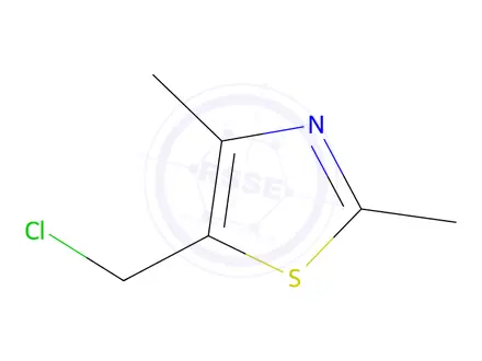 Chemical structure of 5-(chloromethyl)-2,4-dimethyl-1,3-thiazole