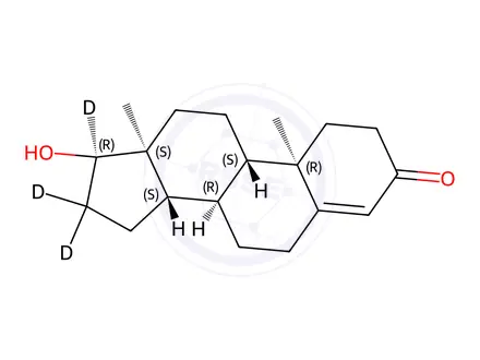 Chemical structure of Testosterone Impurity 3-d3(Testosterone EP Impurity C-d3)