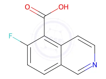 Chemical structure of 6-Fluoroisoquinoline-5-carboxylic acid