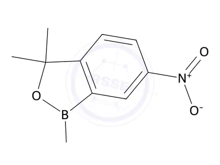 Chemical structure of 3,3-Dimethyl-6-nitrobenzo[c][1,2]oxaborol-1(3H)-ol