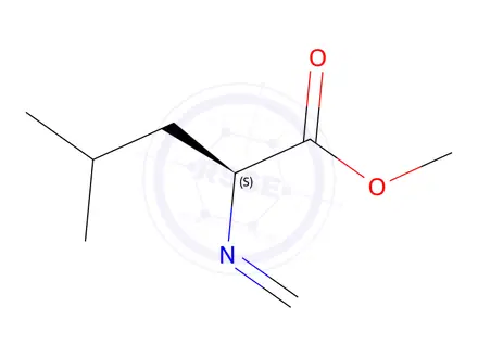 Chemical structure of N-Methylene-L-leucine methyl ester