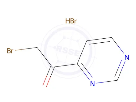 Chemical structure of 2-Bromo-1-(pyrimidin-4-yl)ethanone hydrobromide