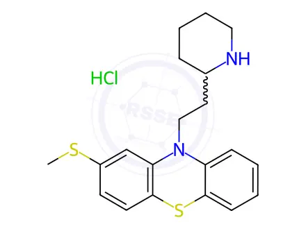 Chemical structure of Northioridazine Hydrochloride