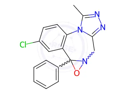 Chemical structure of Alprazolam 5,6-Epoxide