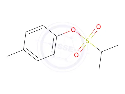 Chemical structure of p-tolyl propane-2-sulfonate