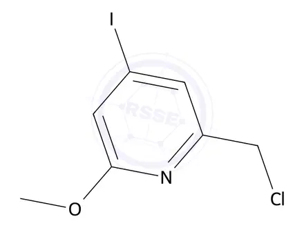 Chemical structure of 2-(Chloromethyl)-4-iodo-6-methoxypyridine