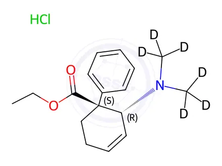 Chemical structure of Tilidine-d6 Hydrochloride