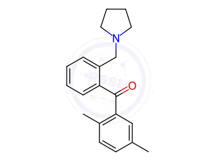Chemical structure of (2,5-Dimethylphenyl)(2-(pyrrolidin-1-ylmethyl)phenyl)methanone