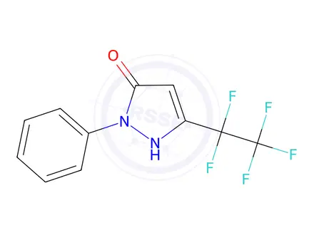 Chemical structure of 3-(pentafluoroethyl)-1-phenyl-1H-pyrazol-5-ol
