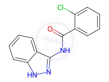Chemical structure of Benzamide, 2-chloro-N-1H-indazol-3-yl-