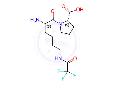 Chemical structure of N6-Trifluoroacetyl-L-lysyl-L-proline (BSC)