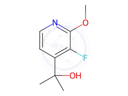Chemical structure of 3-Fluoro-2-methoxy-α,α-dimethyl-4-pyridinemethanol