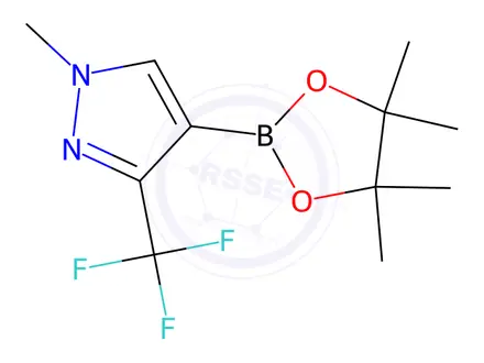 Chemical structure of 1-Methyl-3-trifluoromethyl-1H-pyrazole-4-boronic acid pinacol ester