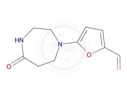 Chemical structure of 5-(5-Oxo-1,4-diazepan-1-yl)furan-2-carbaldehyde