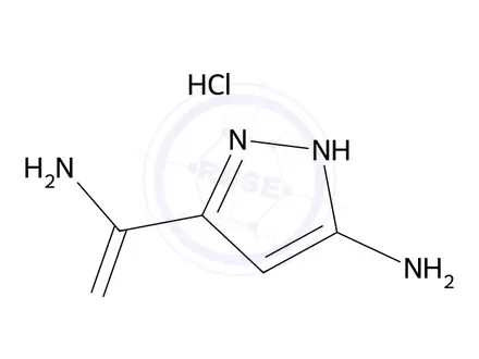 Chemical structure of 5-Amino-1H-pyrazole-3-carboxamide hydrochloride