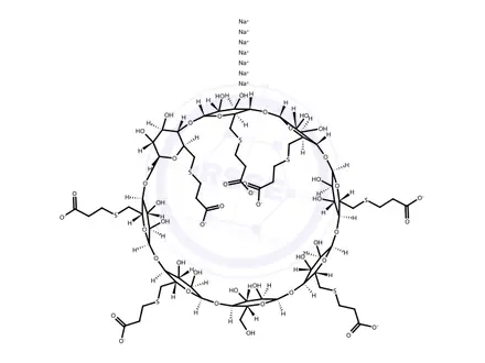 Chemical structure of Monohydroxy Sugammadex Sodium