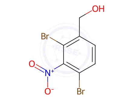 Chemical structure of (2,4-dibromo-3-nitrophenyl)methanol