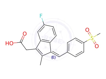 Chemical structure of Sulindac EP Impurity B (Sulindac USP Related Compound B, Sulindac Sulfone)
