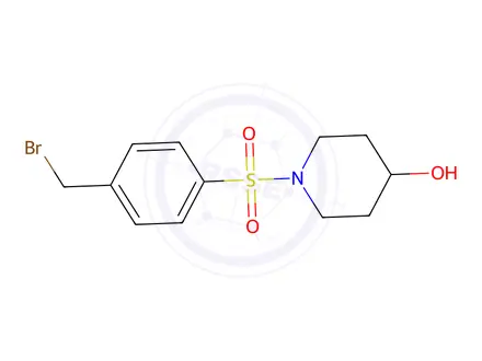 Chemical structure of 1-(4-BroMoMethyl-benzenesulfonyl)-piperidin-4-ol