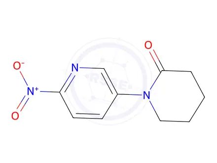 Chemical structure of 1-(6-Nitropyridin-3-yl)piperidin-2-one