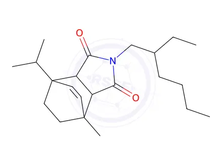 Chemical structure of 7-Ethano-1H-isoindole-1, 3(2H)-dion, 2-(2-ethylhexyl)-3a,4,7,7a-tetrahydro-4-methyl-7-(1-methylethy4