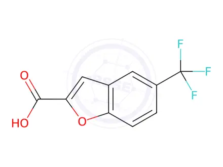 Chemical structure of 5-(trifluoromethyl)benzofuran-2-carboxylic acid