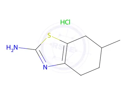 Chemical structure of 6-methyl-4,5,6,7-tetrahydro-1,3-benzothiazol-2-amine hydrochloride