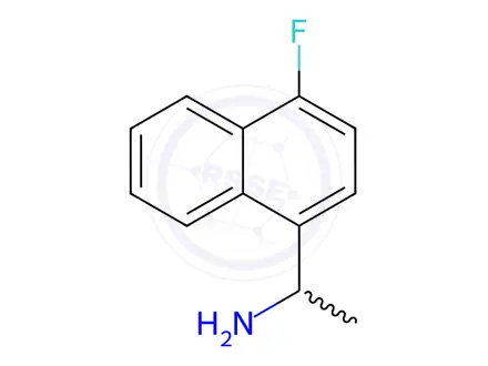 Chemical structure of 1-(4-Fluoronaphthalen-1-yl)ethan-1-amine