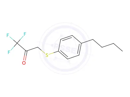 Chemical structure of 3-(4'-Butylphenylthio)-1,1,1-Trifluoropropan-2-One