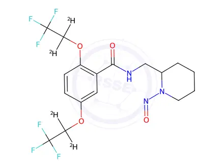 Chemical structure of Flecainide-D4 N-nitroso