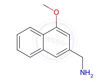 Chemical structure of (4-Methoxynaphthalen-2-yl)methanamine