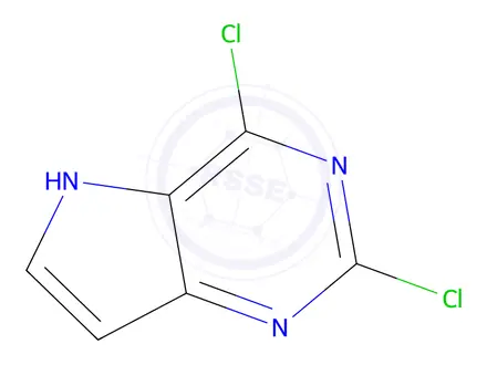 Chemical structure of 2,4-Dichloro-5H-pyrrolo[3,2-D]pyrimidine