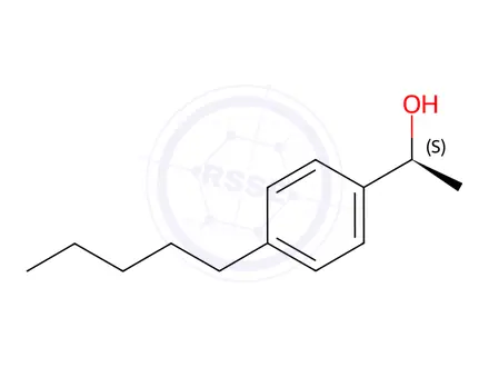 Chemical structure of (S)-1-(4-Pentylphenyl)ethan-1-ol