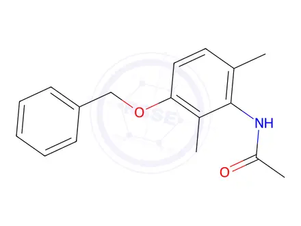 Chemical structure of N-[2,6-Dimethyl-3-(phenylmethoxy)phenyl]-acetamide