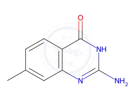 Chemical structure of 2-amino-7-methyl-3,4-dihydroquinazolin-4-one