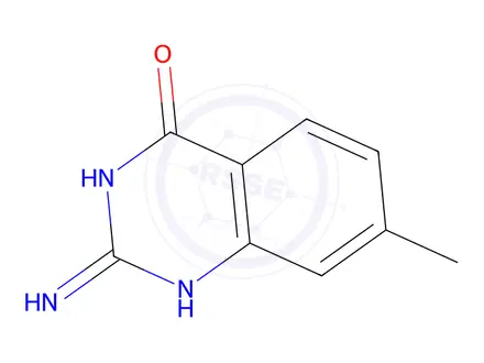 Chemical structure of 2-amino-7-methyl-3,4-dihydroquinazolin-4-one