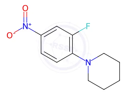 Chemical structure of 1-(2-Fluoro-4-nitrophenyl)piperidine