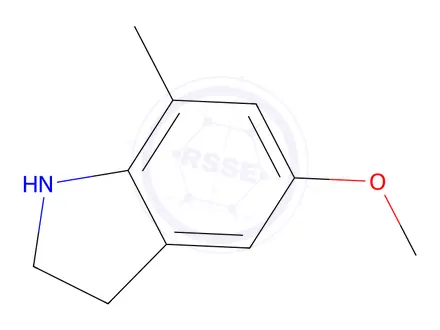 Chemical structure of 5-Methoxy-7-methylindoline