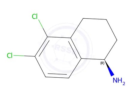 Chemical structure of (R)-5,6-dichloro-1,2,3,4-tetrahydronaphthalen-1-amine