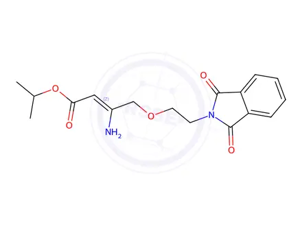 Chemical structure of Isopropyl (Z)-3-amino-4-(2-(1,3-dioxoisoindolin-2-yl)ethoxy)but-2-enoate