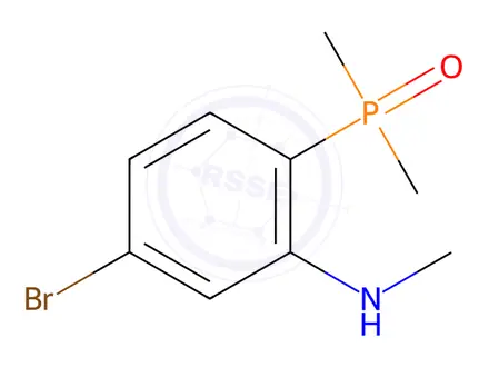 Chemical structure of (4-Bromo-2-(methylamino)phenyl)dimethylphosphine oxide