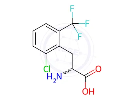 Chemical structure of Phenylalanine, 6-chloro-2-(trifluoromethyl)-