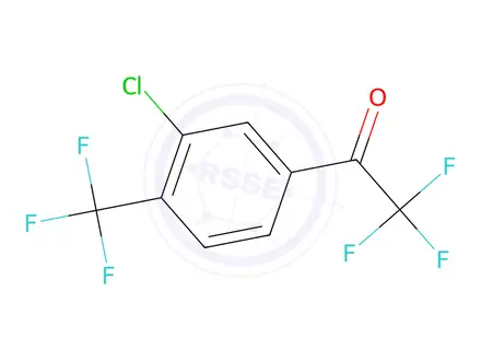 Chemical structure of 1-(3-Chloro-4-(trifluoromethyl)phenyl)-2,2,2-trifluoroethan-1-one