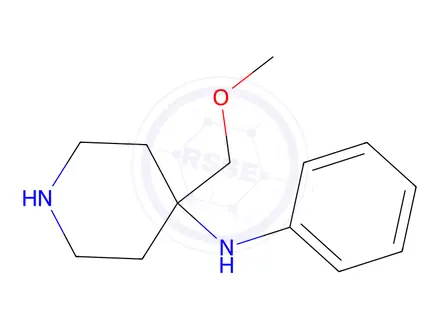 Chemical structure of 4-(Methoxymethyl)-N-Phenyl-4-Piperidinamine