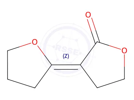 Chemical structure of (Z)-4,4',5,5'-tetrahydro-2'H,3H-[2,3'-bifuranylidene]-2'-one
