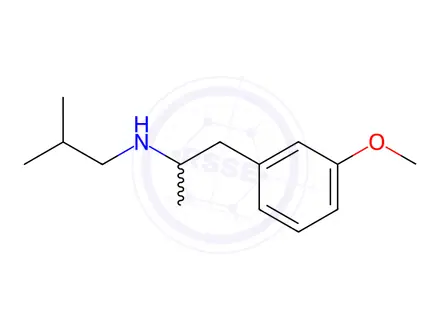 Chemical structure of N-[1-(3-Methoxyphenyl)propan-2-yl]isobutylamine