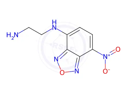 Chemical structure of 1,2-Ethanediamine, N1-(7-nitro-2,1,3-benzoxadiazol-4-yl)-