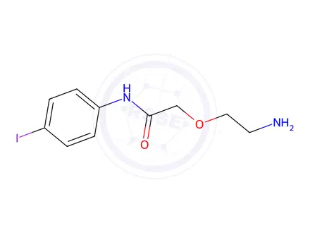 Chemical structure of 2-(2-Aminoethoxy)-N-(4-iodophenyl)acetamide