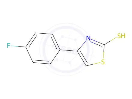 Chemical structure of 4-(4-fluorophenyl)-1,3-thiazole-2-thiol